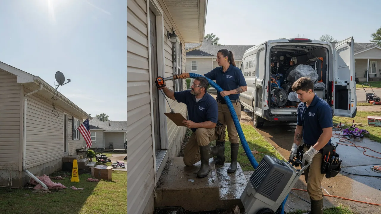 Ceiling Water Damage Restoration in Devils Elbow, MO near me